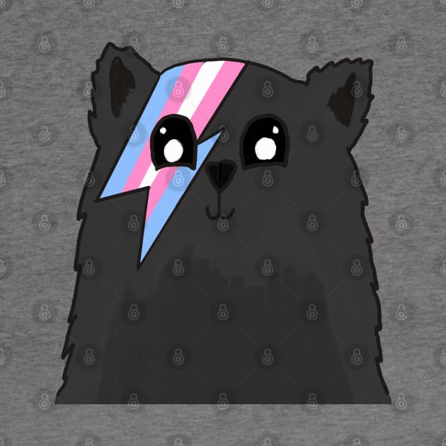 Transgender Pride Flag Kitty by nonbeenarydesigns